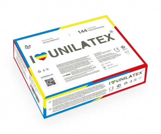 Разноцветные ароматизированные презервативы Unilatex Multifruits - 144 шт. - Unilatex - купить с доставкой в Новошахтинске