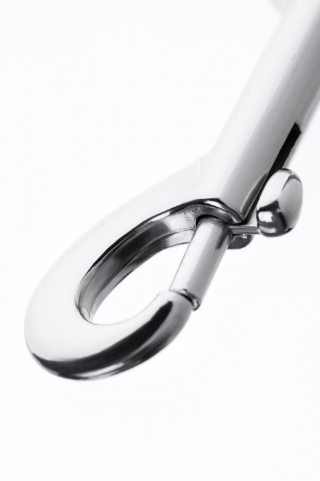 Серебристый двухсторонний карабин TOYFA Metal - ToyFa - купить с доставкой в Новошахтинске