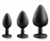 Набор черных анальных пробок с красным кристаллом-сердечком Bling Plugs Training Kit - Blush Novelties - купить с доставкой в Новошахтинске Набор черных анальных пробок с красным кристаллом-сердечком Bling Plugs Training Kit - Blush Novelties - купить с доставкой в Новошахтинске