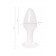 Белая акриловая анальная втулка - 8 см. - Toyfa Basic в Новошахтинске Белая акриловая анальная втулка - 8 см. - Toyfa Basic