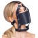 Черный намордник с кляпом-шаром Head Harness With A Gag - Orion - купить с доставкой в Новошахтинске