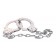 Наручники из металла с длинной цепочкой CHROME HANDCUFFS METAL HANDCUFFS W. KEY - NMC - купить с доставкой в Новошахтинске